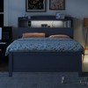 Full Size Wooden Platform Bed with Trundle, Storage Headboard, and Drawers for Bedroom or Apartment - 3 of 4