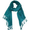 CTM Women's Classic Pashmina Style Shawl Wraps - 4 of 4