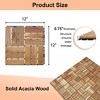Interlocking Deck Tiles, Outdoor Waterproof & Anti-slip, for Patio, Balcony, Pool Side, Bathroom, Shower, Balcony, Porch - 2 of 4