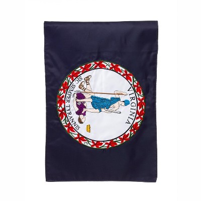 Evergreen Flag  Virginia State Flag  Garden Applique Flag