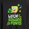 Men's - SpongeBob Squarepants - Luck Of The Square Pants Long Sleeve Graphic T-Shirt - 2 of 4