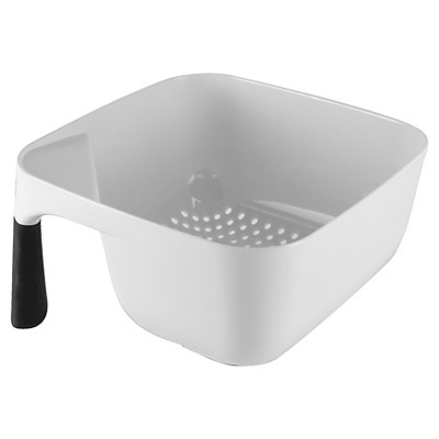 Kitchenaid 5-quart Colander, White with Black Handles 