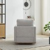CAVINAS 360-Degree Modern Swivel Accent Chair, 30.7" Square Upholstered Lounge Chair with Chenille Fabric and Thick Cushion - 4 of 4