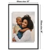 Americanflat 12x18 Floating Picture Frame - Fits 11x17 Photos or Smaller- Slide-In Photo Frame - Fusion Float Collection - Black - 2 of 4