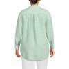 Lands' End Women's Linen Roll Sleeve Relaxed Tunic Top - 2 of 4