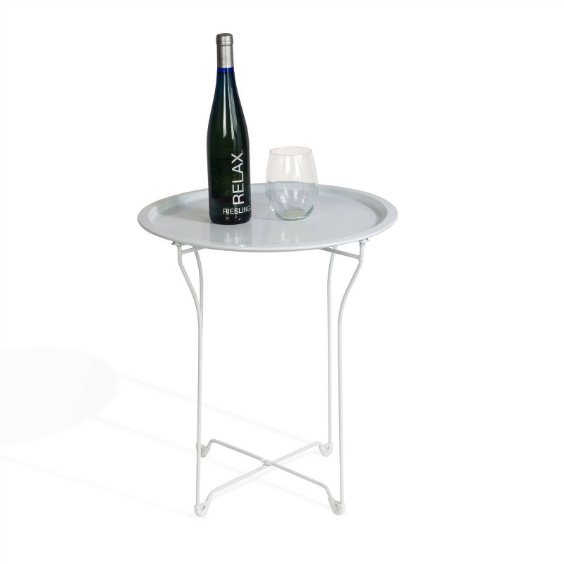 Metal Round Tray Table - Atlantic, 3 of 9