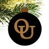 Oakland University Secondary Logo Wood Christmas Tree Holiday Ornament - 4 of 4