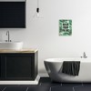 Stupell Industries Wash Your Palms Bathroom Phrase Green Plant Leaves Wall Plaque Art, 10" x 15" - 3 of 4