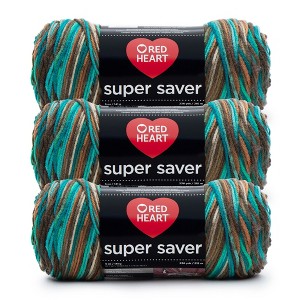 Red Heart Super Saver Yarn 24 Pack-Reef - 1 of 4