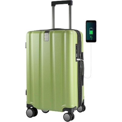 20-Inch Hardside Expandable Carry On, Spinner Wheels & Built-in TSA Lock, Durable Rolling Suitcase with USB Port