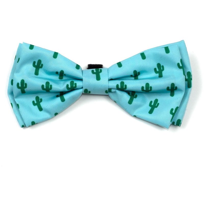 The Worthy Dog Cactus Bow Tie Adjustable Collar Attachment Accessory, 1 of 3