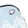 Yoobi Peanuts Single Zip Pencil Pouch White Chevron - 4 of 4