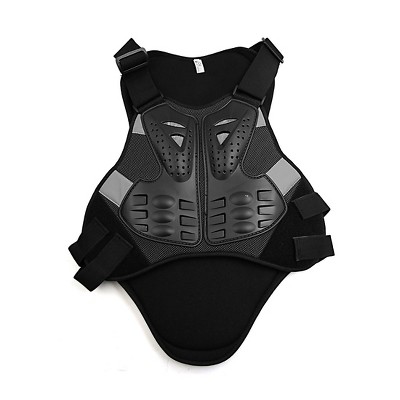 X AUTOHAUX Black Adult Motorcycle Protective Body Armor Vest Guard Protector Jacket Gear Pads Black Gray XL 1 Pcs