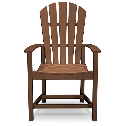 polywood® st croix teak patio adirondack dining chair