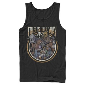Men's Star Wars The Mandalorian Group Shot This Is The Way Tank Top - 1 of 4