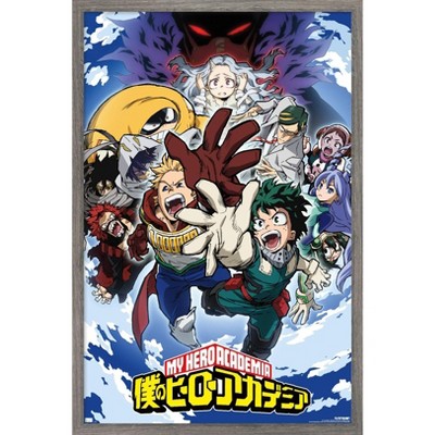 Trends International My Hero Academia: Season 4 - Key Art Framed Wall ...