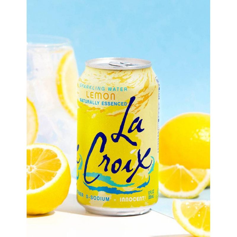 LaCroix Sparkling Water Lemon - 8pk/12 fl oz Cans, 4 of 12