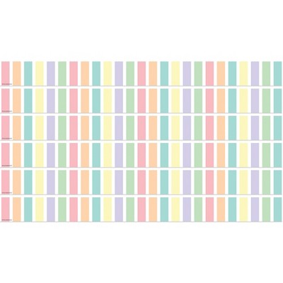 Teacher Created Resources® Pastel Pop Stripes Straight Border Trim, 35 Feet Per Pack, 6 Packs