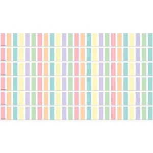 Teacher Created Resources® Pastel Pop Stripes Straight Border Trim, 35 Feet Per Pack, 6 Packs - 1 of 3