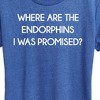 Women's - Instant Message - Where Are The Endorphins Short Sleeve Graphic T-Shirt - 2 of 4