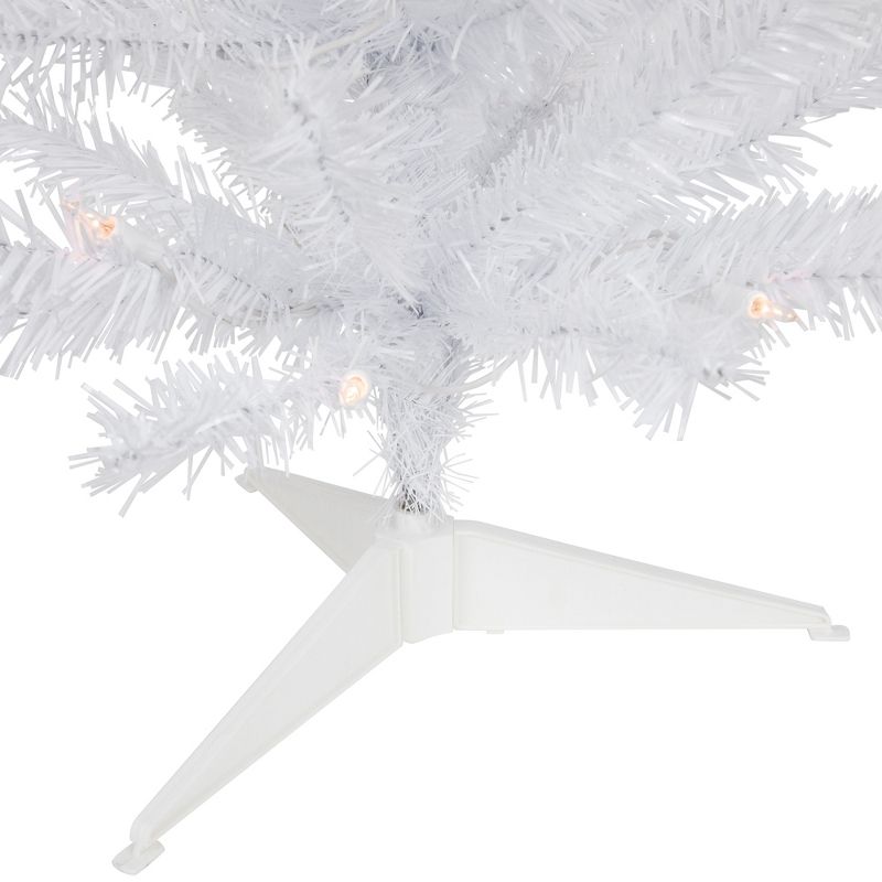Northlight 3' Pre-Lit Woodbury White Pine Slim Artificial Christmas Tree, Clear Lights, 6 of 7