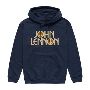 Men's - John Lennon - Peace Logo Graphic Fleece Pullover Hoodie - 1 of 3