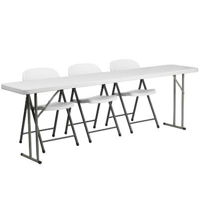 8 foot folding table target