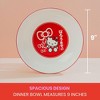 Silver Buffalo Sanrio Hello Kitty Red Bows 9-Inch Ceramic Coupe Dinner Bowl - 3 of 4