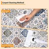 Machine Washable Vintage Floral Printed Area Rug Low Pile Non Slip Stain Resistant Oriental Medallion Design Boho Floor Rug for Living Room Bedroom - 3 of 4