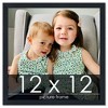 PosterPalooza | Square Slim Profile Black Picture Frame - UV Acrylic, Foam Board Backing, Hanging Hardware - 2 of 4