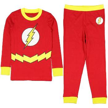 DC Comics Flash Little Boys 2 Piece Shirt & Pants Pajama Set Red