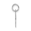 Black Bow Jewelry 14k White Gold, Amanda Collection, Small Block Style Initial S Pendant - 2 of 4