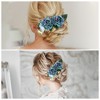 Unique Bargains Women's Styling Simulated Flowers Hair Clips Comb 1 Pc - 4 of 4