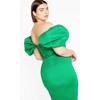Women's Plus Size Elyse Dress - bright green | CITY CHIC - 2 of 4