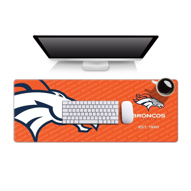 NFL Denver Broncos Logo Series 31.5&#34; x 12&#34; Desk Pad, 2 of 4