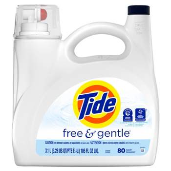 Tide Liquid Free & Gentle Laundry Detergent - 105 fl oz