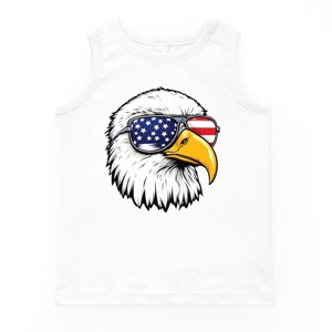The Juniper Shop Patriotic Eagle Sunglasses Youth Tank Top - 1 of 4