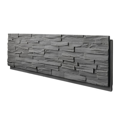 1-Pack Faux Stone Wall Covering Panels for Interior and Exterior Decor, PU Stone Veneer, Siding Panels, 48.03" x 12.99"