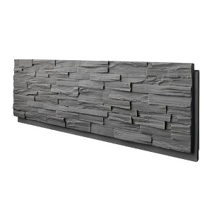 1-Pack Faux Stone Wall Covering Panels for Interior and Exterior Decor, PU Stone Veneer, Siding Panels, 48.03" x 12.99" - 1 of 4