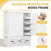 Whisen Traditional Freestanding Wooden Kitchen Pantry, Large Kitchen Storage Cabinet Cupboard - 4 of 4