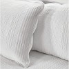 SEVOBAL Daybed Cover Set Quilted Cover Daybeds Pre-Washed Cotton Filled Coastal Bedding Scallop Edge Shams Bedskirt Pillow - 3 of 4