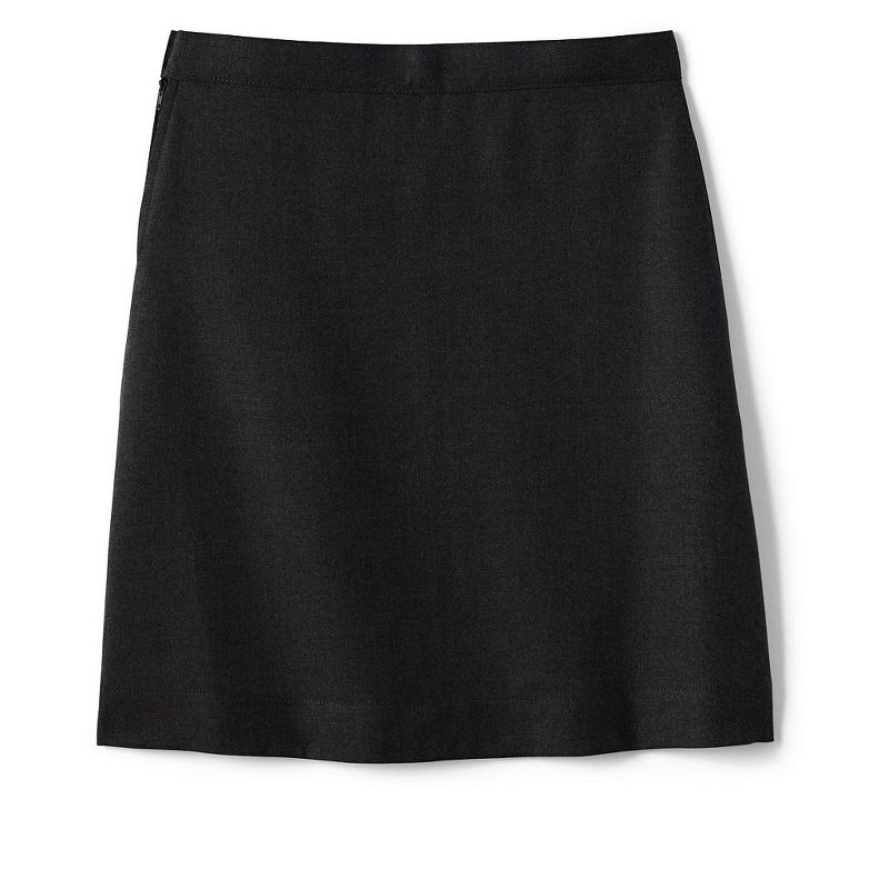 Lands' End Lands' End School Uniform Women's Solid A-line Skirt Below the Knee, 3 of 4