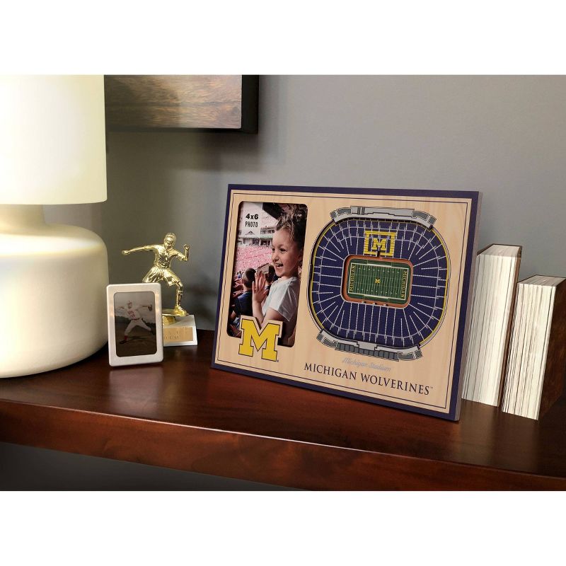 4&#34; x 6&#34; NCAA Michigan Wolverines 3D StadiumViews Picture Frame, 2 of 6