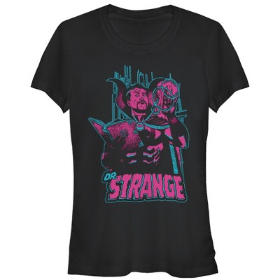 Juniors Womens Marvel Doctor Strange Book Of The Vishanti T-shirt ...