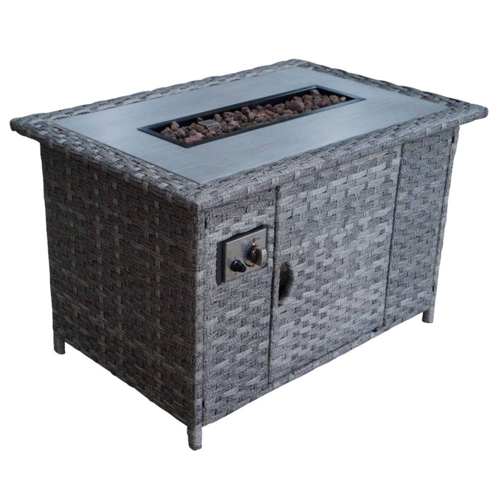 Costa Mesa Fire Pit – Gray – Courtyard Casual  – For the Patio​