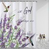 LunaLulinlk Purple Lavender Shower Curtain - 3 of 3