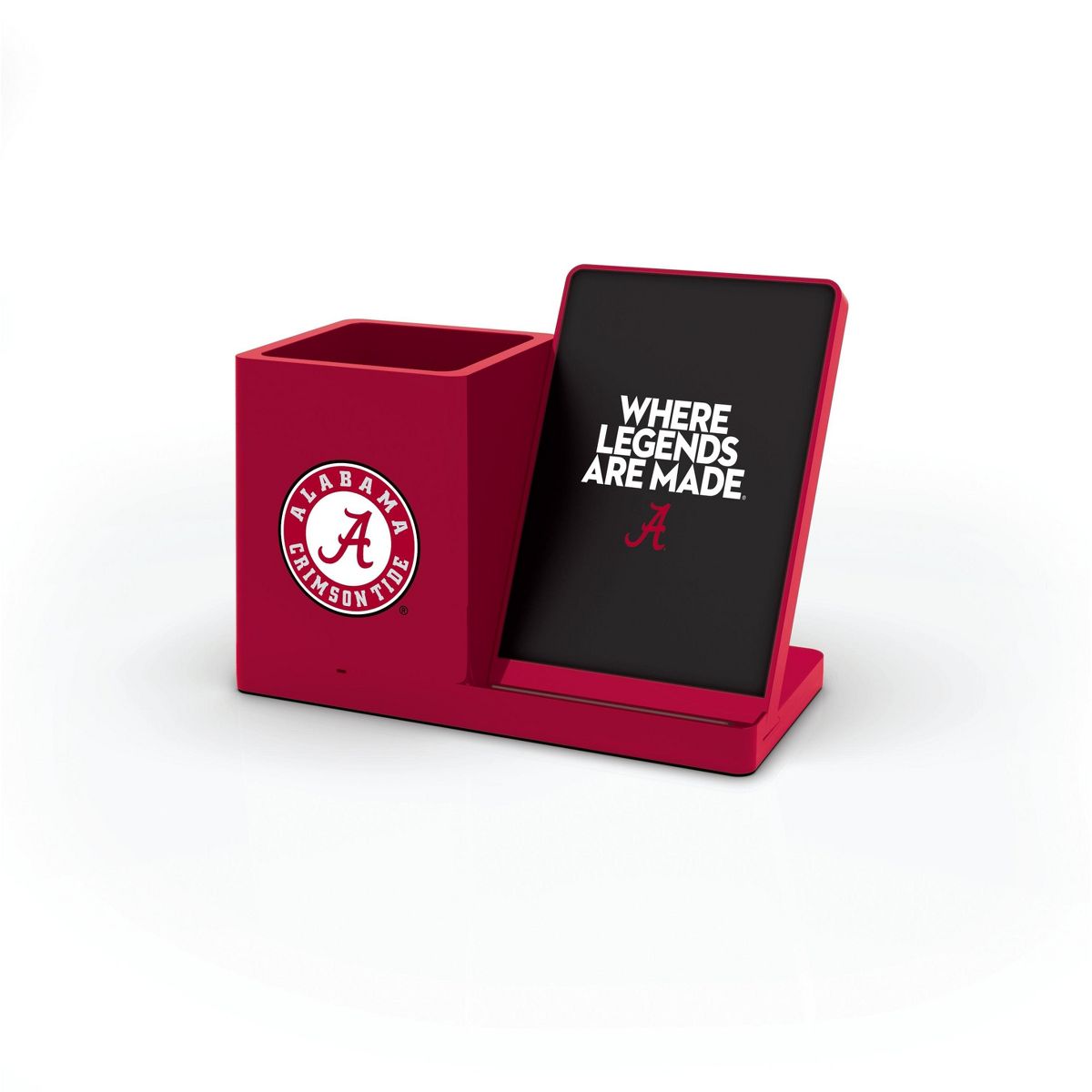 SOAR Collegiate Wireless Charging Phone Stand and Desktop Organizer- Alabama Crimson Tide