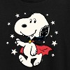 Women's - Peanuts - Snoopy Vampire Stars Glow In The Dark Short Sleeve Graphic T-Shirt - 2 of 4