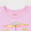 Toddler Adaptive Short Sleeve 'Beach Cats' Graphic T-Shirt - Cat & Jack™ Light Purple - 3 of 3