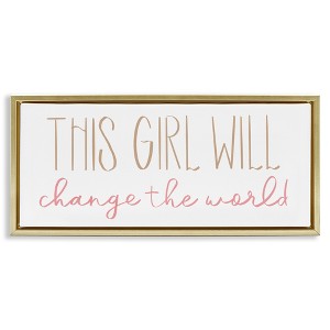 Stupell Industries Girl Power Motivational Phrase, 31" x 14" - 1 of 4